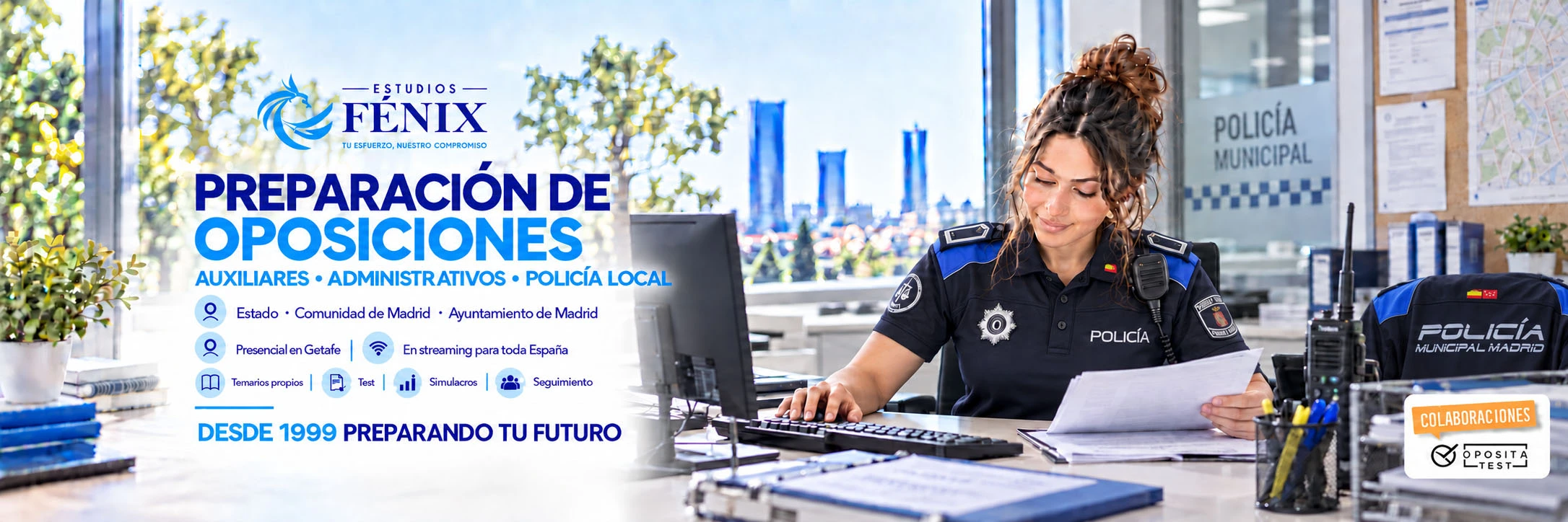 Transformación gracias al estudio consolidando el puesto de policía