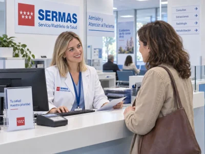 Curso Auxiliar administrativo SERMAS, información, horarios, temarios, test.